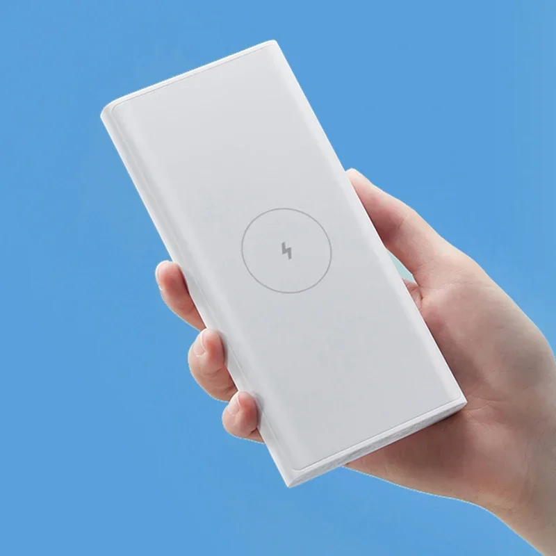 Mijia 10000mAh WPB15PDZM  Powerbank 10000 Qi Fast Wireless Charger Portable Spare Poverbank