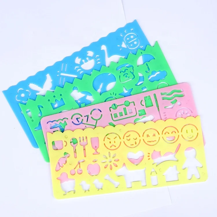 Promotion of high quality OEM cartoon transparent plastic ruler drawing board