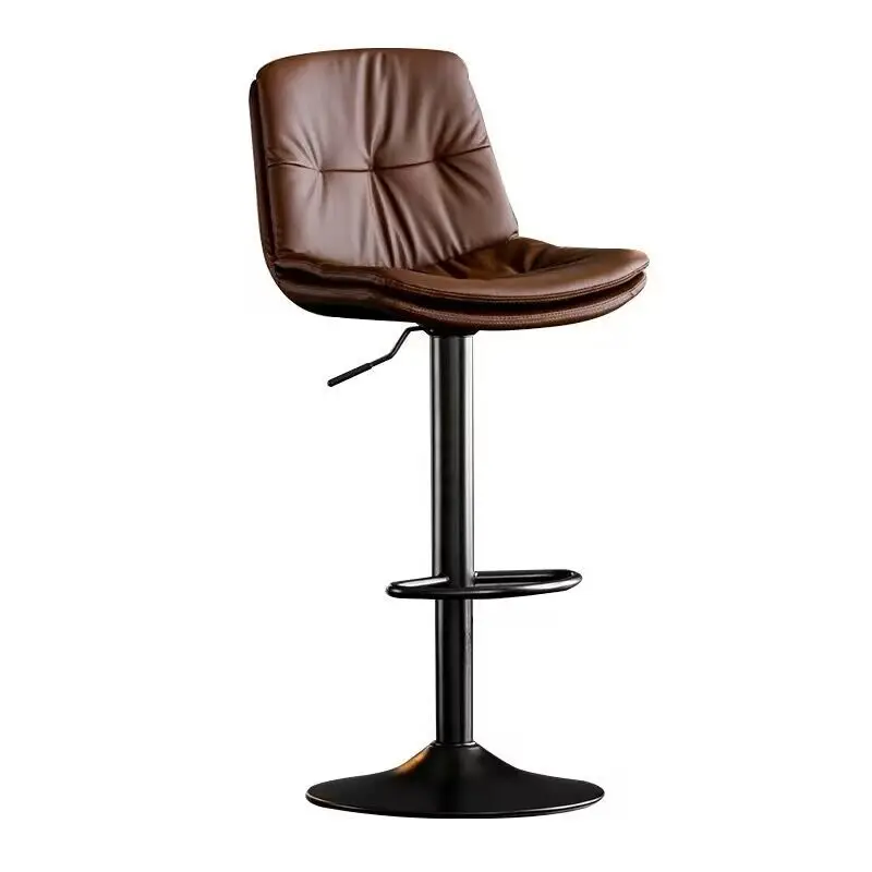 Nordic bar chair Home modern simple back light luxury bar chair can be raised and lowered rotary bar chair