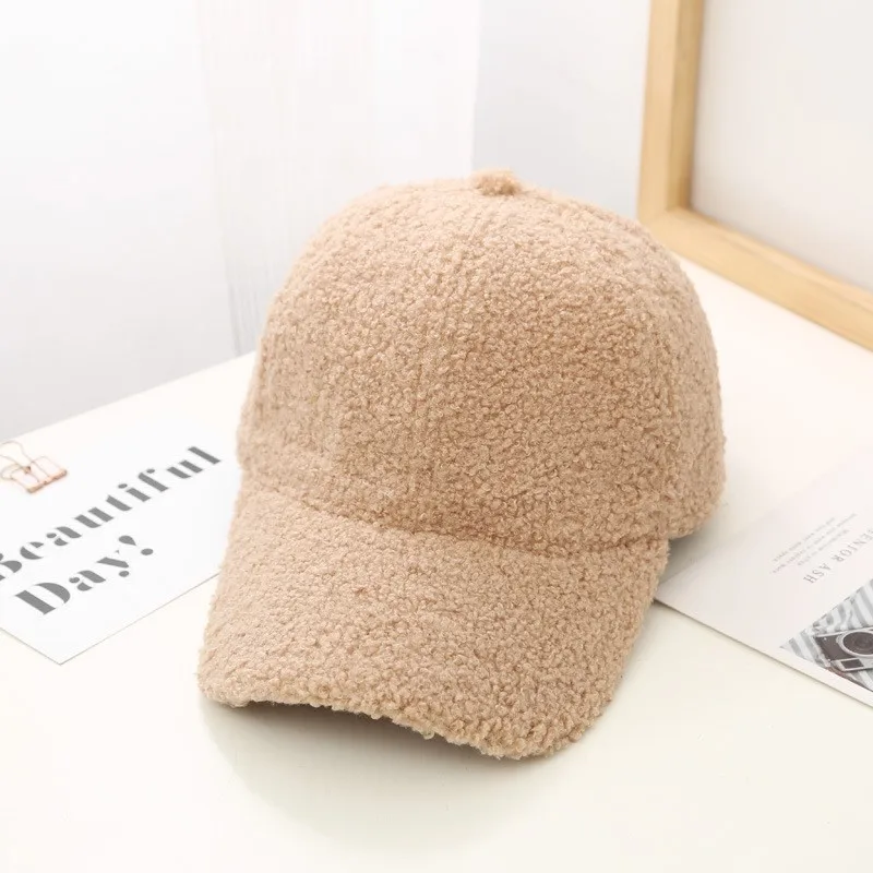 Wholesale Newest Sports Baseball Cap Winter Fleece Modern Warm Baseball Cap For Men Women