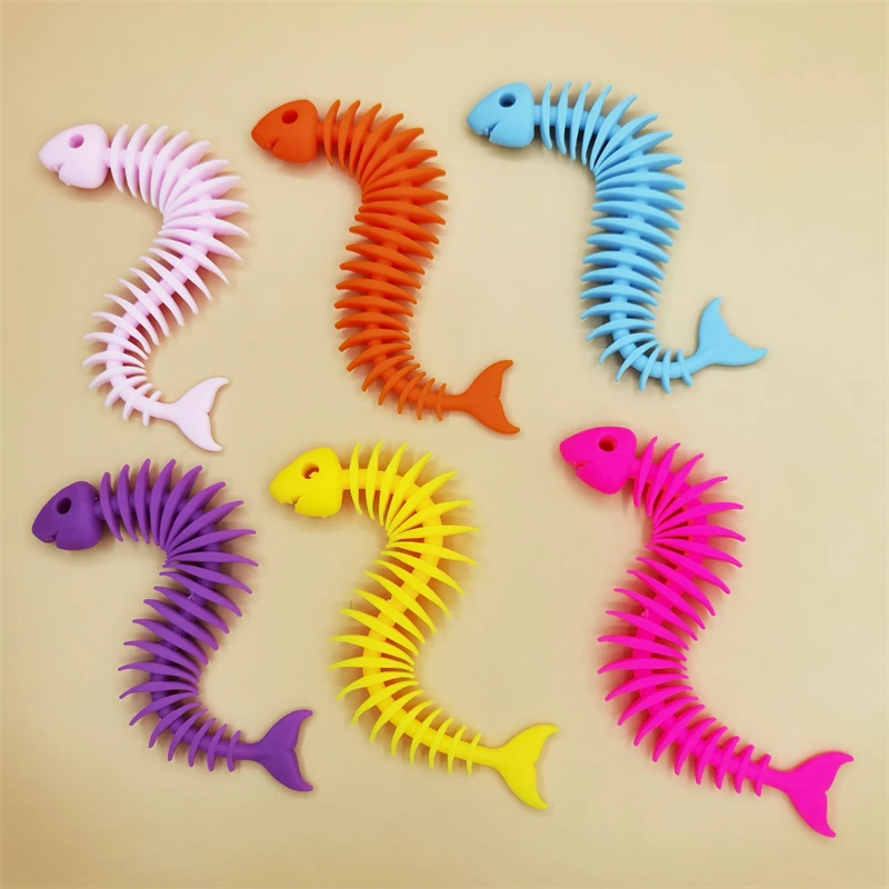 Multicolor TPR Stress Relieve Rope Noodles Fidget Sensory Toys For Adults And Kids