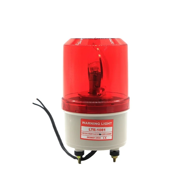Beacon warning light LTE-1081 DC 12V 24V Bulb Alarm Light revolving warning light