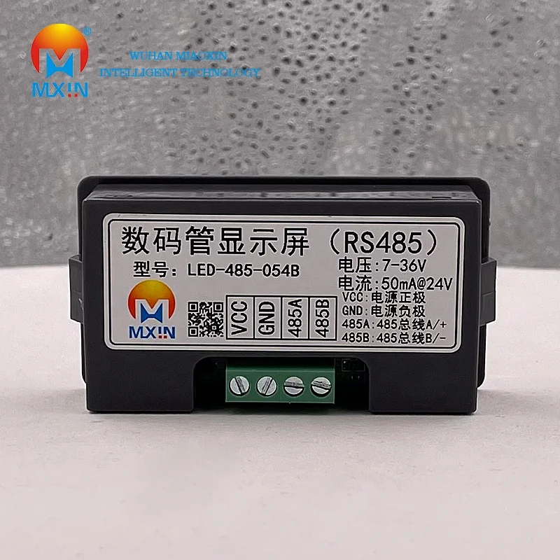 Waterproof 0.56 inch 4-bit Blue RS485 Serial Port Meter LED  MODBUS-RTU Segment Digital Tube Display