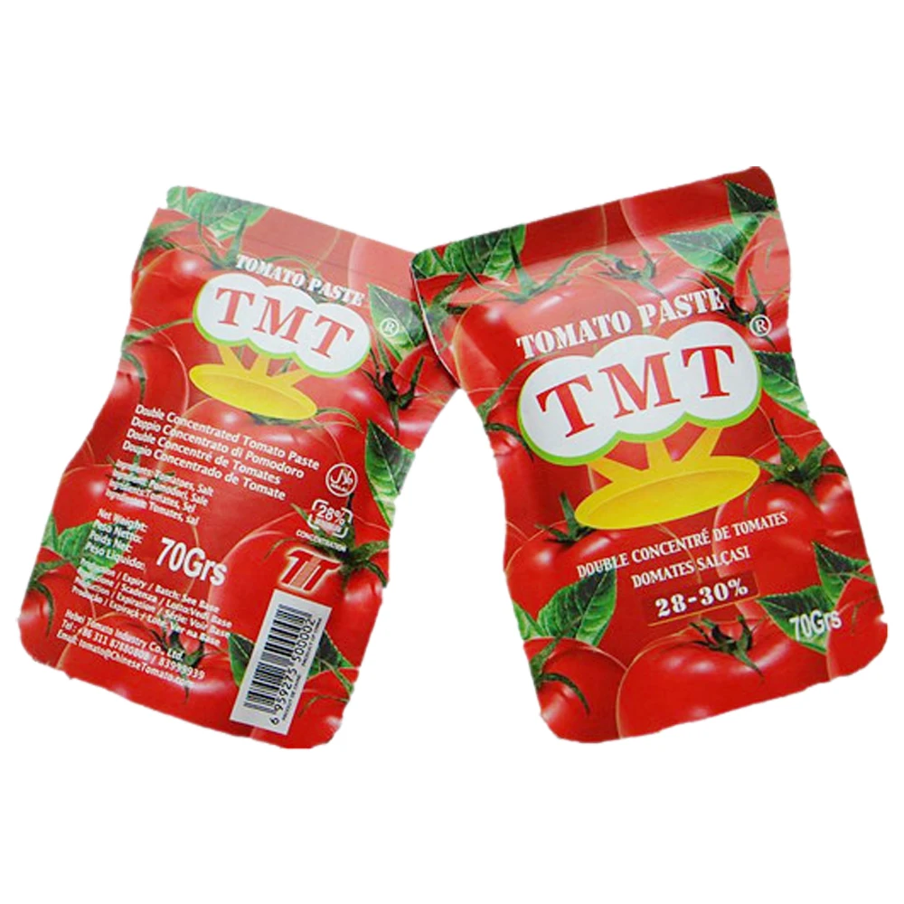 Good quality China factory Sachet tomato paste in bag