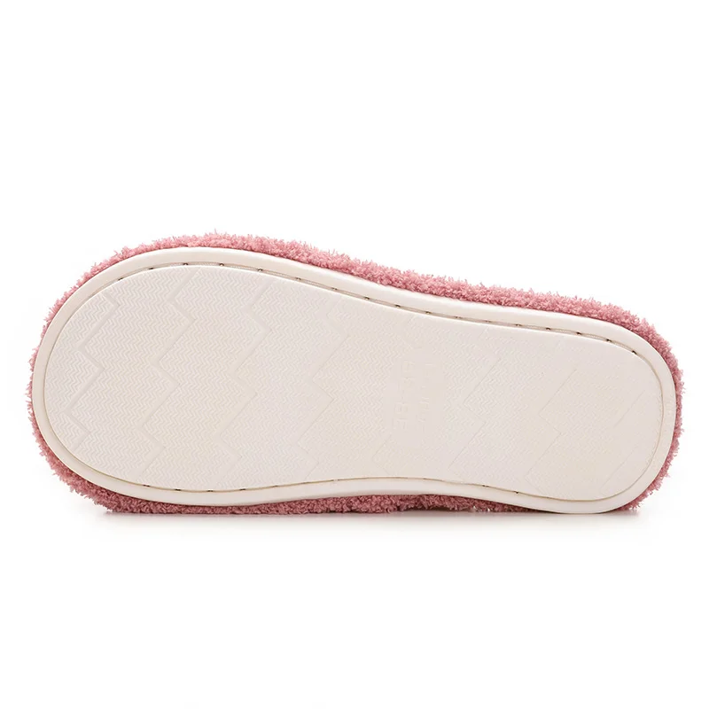 Manufacturers directly sales custom winter plush flurry indoor bedroom fluffy couple cotton quite slides slippers for women men