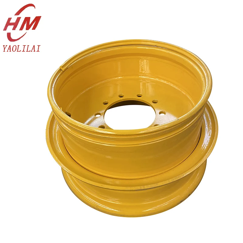 China steel wheel OTR rims 14.0/1.5-25  loader 25 inch tires and rims wheel loader rims