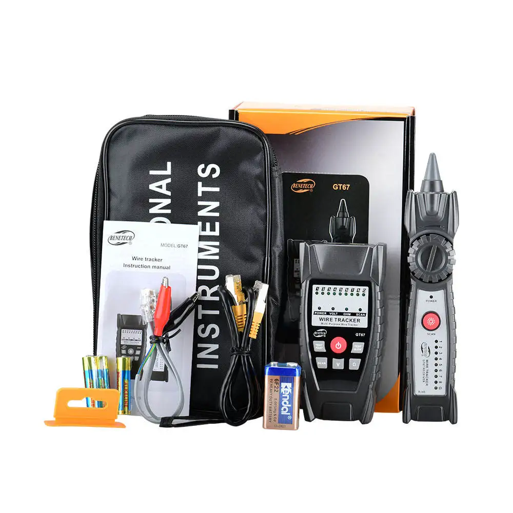 2 in 1 Multi Tester Wire Tracker RJ11 RJ45 Cable Toner Line Finder Ethernet LAN Network Cable Tester