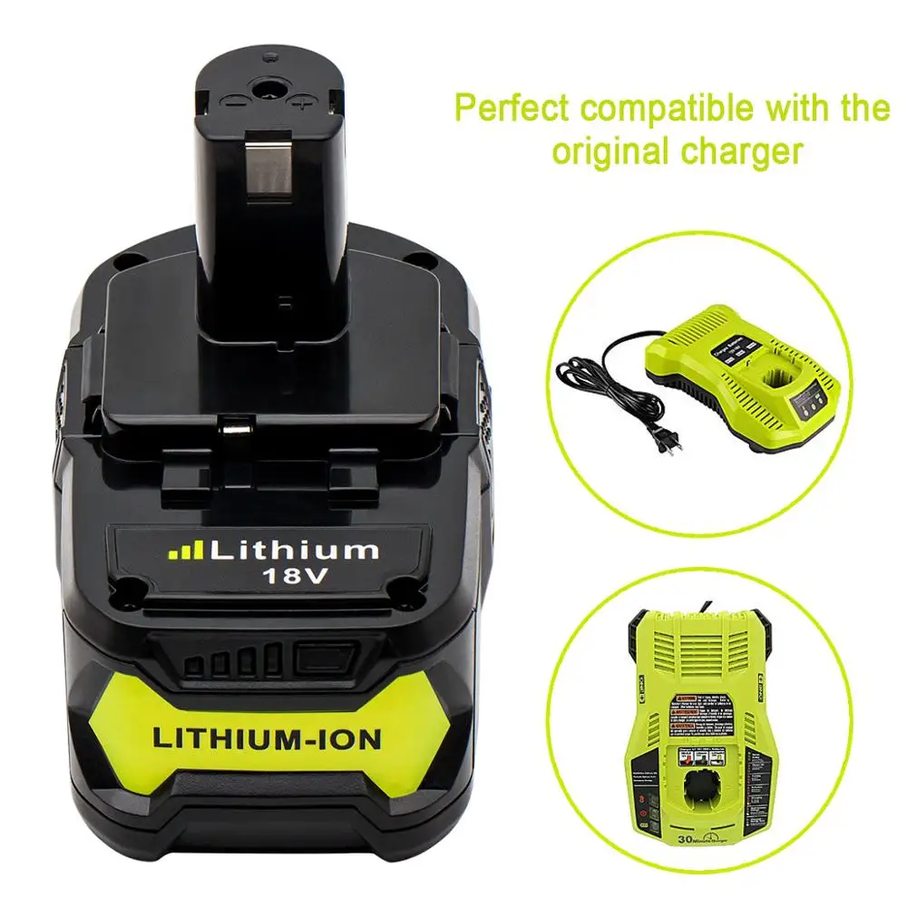 18V 6ah Rechargeable lithium ion Power Tool Batteries Pack For Ryobi ONE PLUS Ryobi rechargeable battery