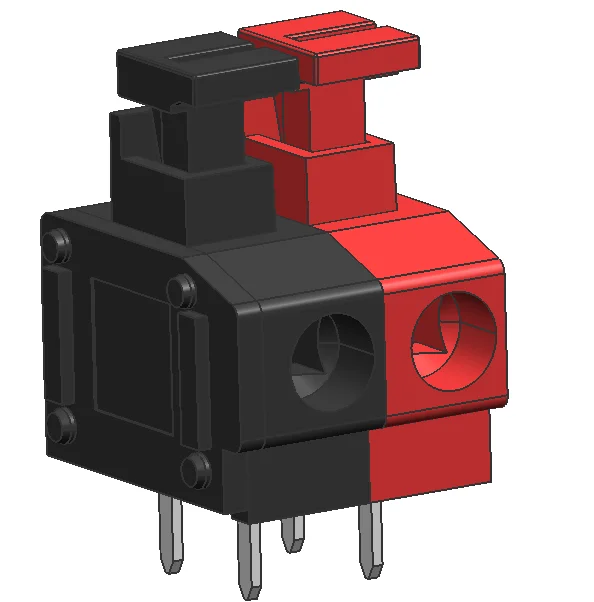 pcb spring ZB235 pitch 3.81 3.96 5.00 7.50 10.00mm push type screwless terminal block connector