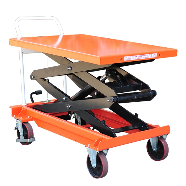 Hydraulic Hand Scissor Lifting Table Trolley Manual Lift Tables