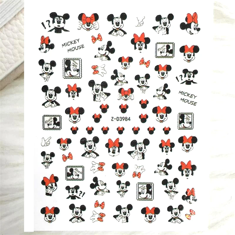 Custom Popular Animation Nail Stickers Multiple Choice Character Nail Decals Dis ney Nail Art Decoration