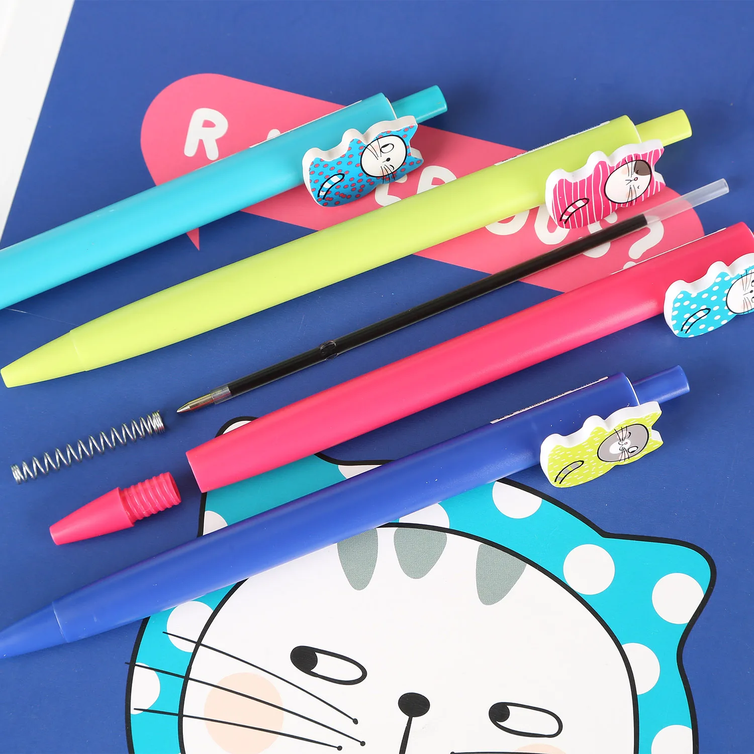 Best Selling Wholesale M&G Blue 0.7mm Retractable Ballpen For Office Supplies Writing Instruments Supply