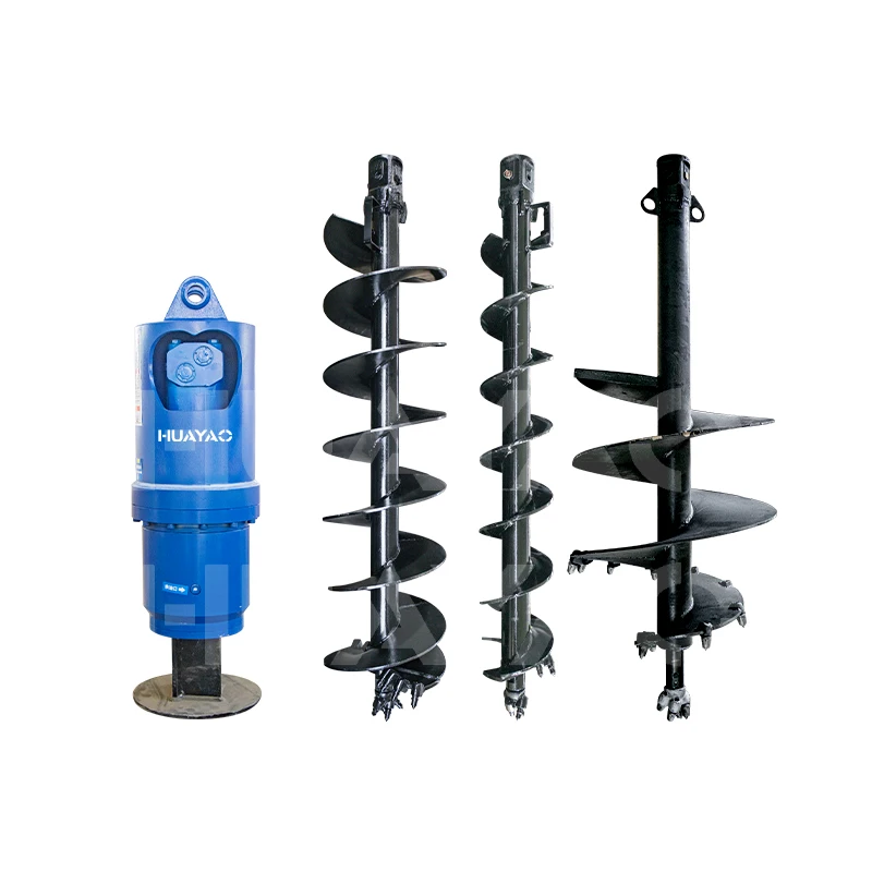 High Quality Mini Excavator equipment Machines ground Hole power head Drilling Rig Earth Auger