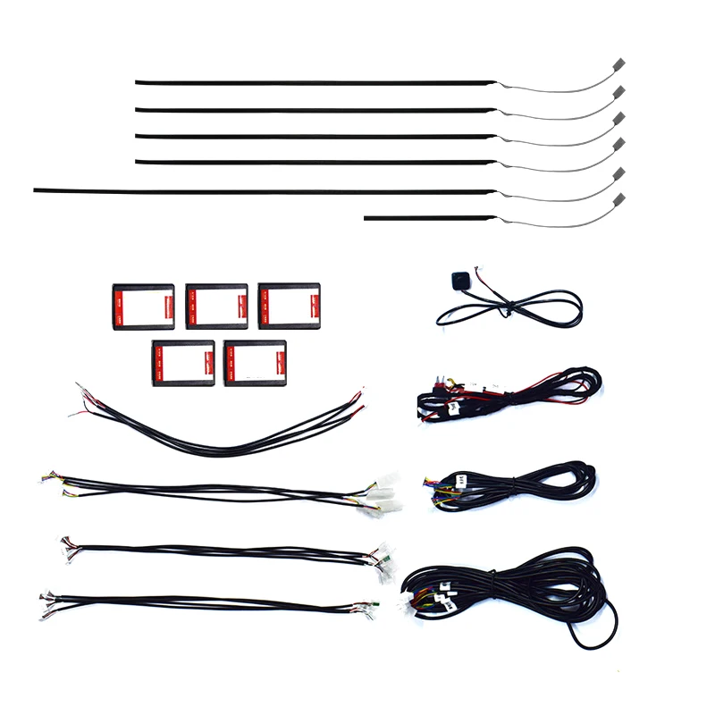 Fast delivery Chasing Rgb Car Atmosphere Light 26 in 1/24 in 1/18 in 1 interior led lights Symphony led car ambient lights