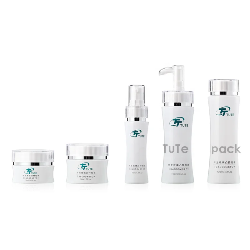wholesale cosmetics own logo jars and bottles clear white shampoo empty bottles cosmetic funky shape cosmetic bottle