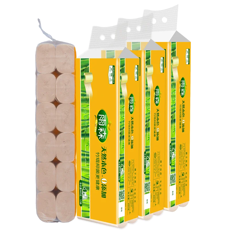 Wholesale bamboo paper roll bamboo toilet paper roll custom toilet paper