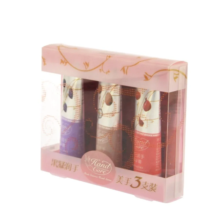 Customized Cosmetic Clear Box Display Packaging Hand Cream Environmental Friendly Recyclable Plastic Skincare Gift Box