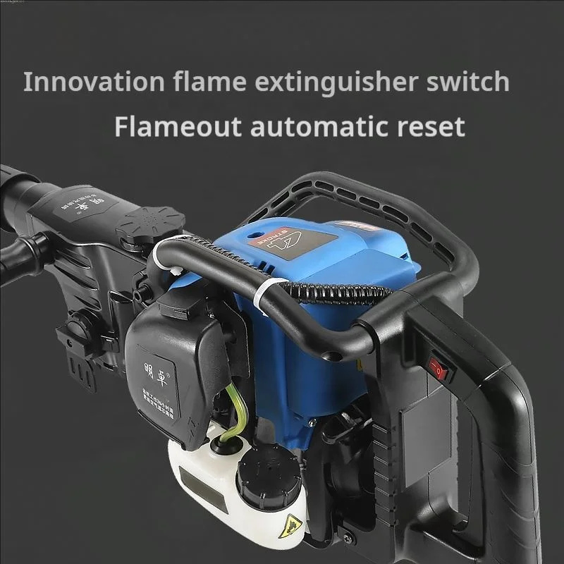 High Power Gasoline Hammer Drill Portable Reaming Machine Hole Drill Hammer Broken Impact Drill Hammer Machine Set Hand Tools