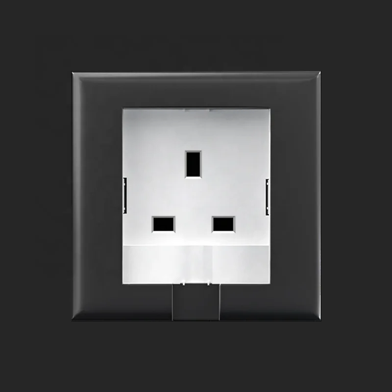 86 Type UK Standard Hidden Electrical Wall Socket 13A Waterproof Splash proof Hotel Household Room Saving