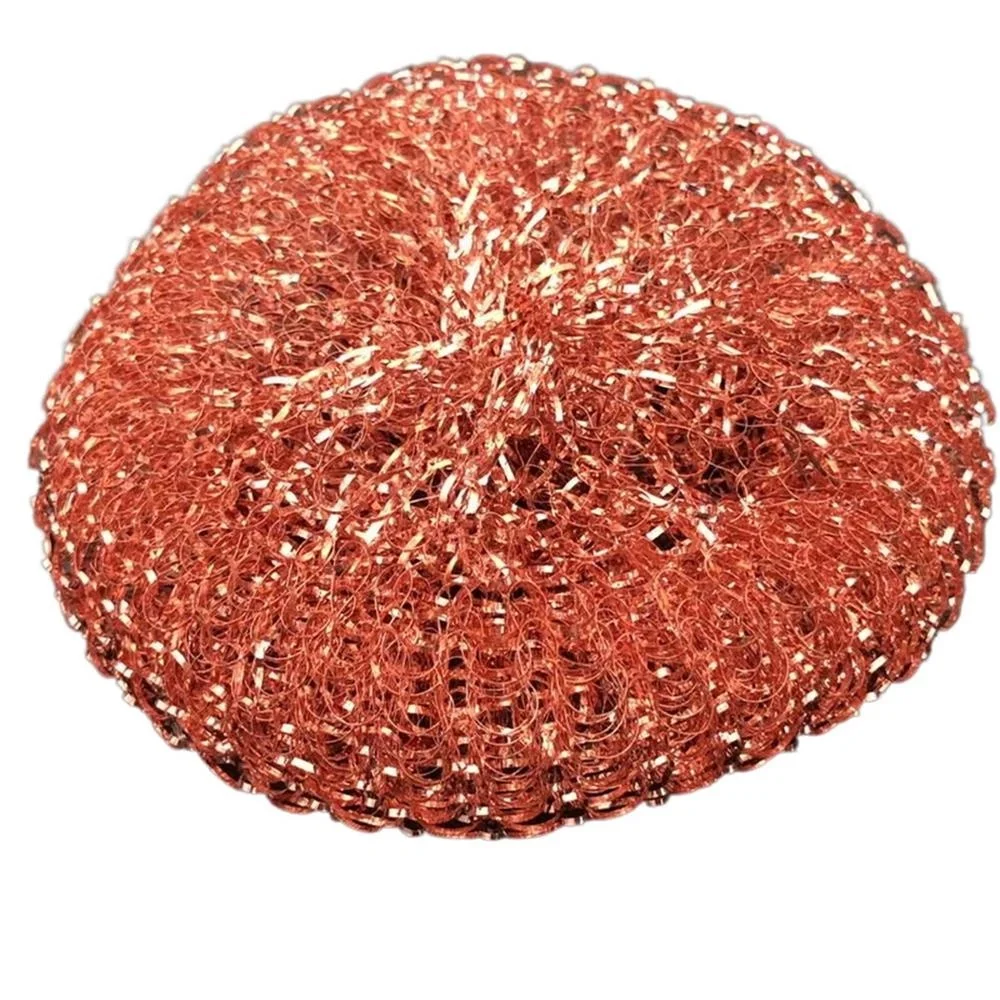 Экологически чистая многоразовая медная мочалка 15 г изготовленная из 99% медной