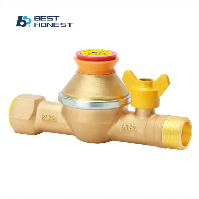 B&H factory wholesale price gas self-closing valve Hose Connection Safety Valve for Kitchen