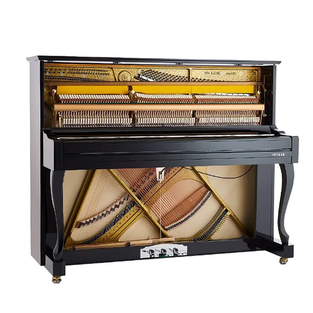 SPYKER модель HD-123G черный лак акустической пианино профессиональный пианино черный пианино на колесах по хорошей цене