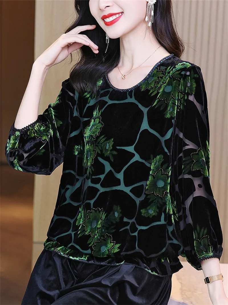 100% silk  floral printed velvet cloth material viscose/polyester fabric use for dress and garment