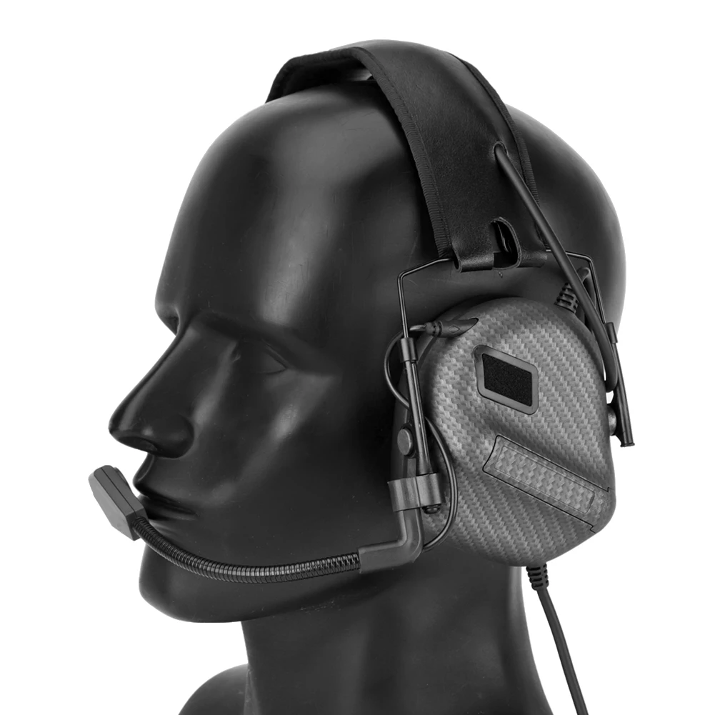 High quality Hearing Waterproof Protection Headphones Electronic Sound Pick Up Shooting outdoor sport Intercom Tactical Headset