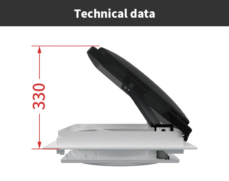 Hot Sale Electrical Control DC 12V 24V Roof Exhaust Fan of RV Parts