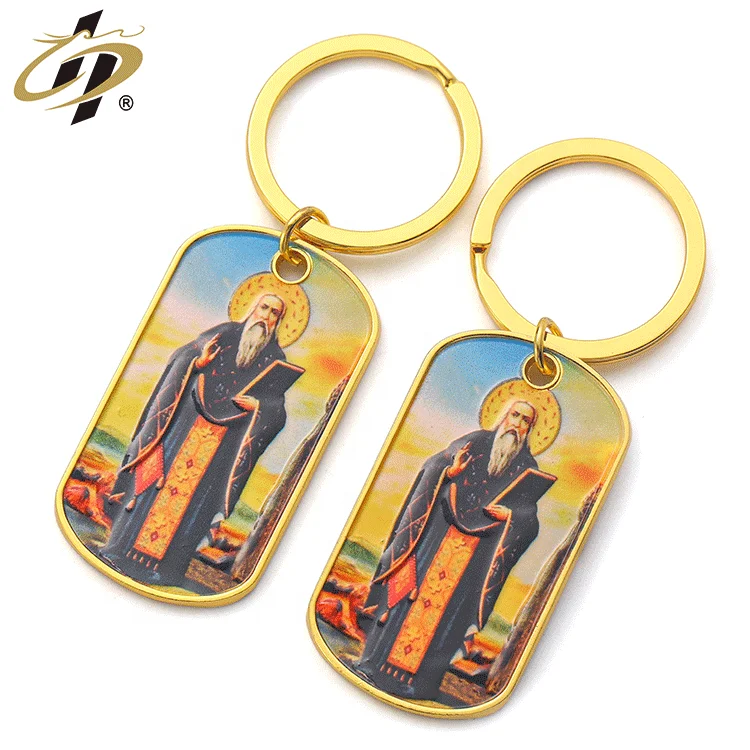 Pingyang Shuanghua Customization Metal 3d Keychain Uv Printed Design Key Chain Custom Logo Engraved Keyholder Keychains