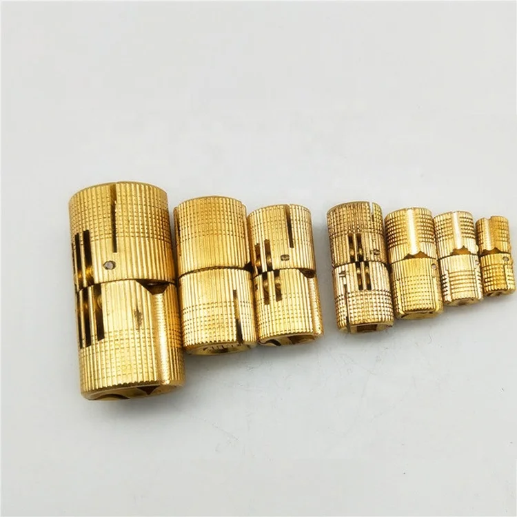 D8 D12 D24 медные петли цилиндрические скрытый для ящика мини невидимые двери баррель петли для мебельной фурнитуры