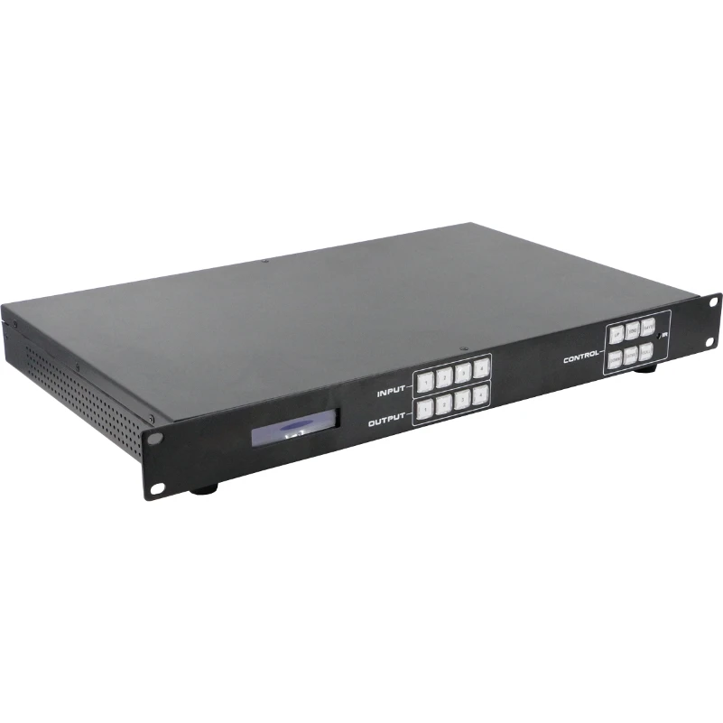 Supports remote front buttons RS232 LAN control FIXED 4K 30hz 4x4 HD MI Matrix Switcher