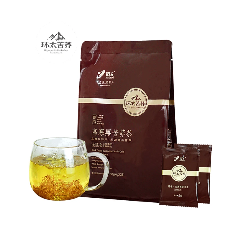 Huantai 168g Tartary Buckwheat Tea Gluten Free Chinese Organic Fragrance Herbal Health Food wholesale Detox Slim Tea