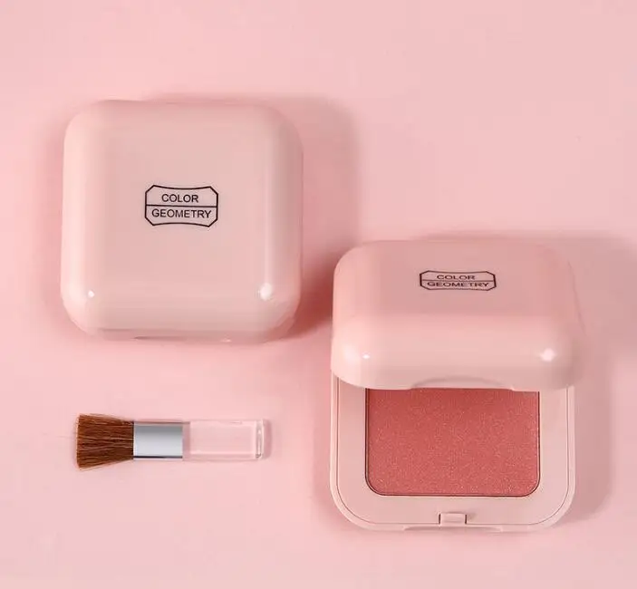 Hot OEM Nature Face Make Up Cosmetics 6 Colors Blusher Cheek Blusher Palette