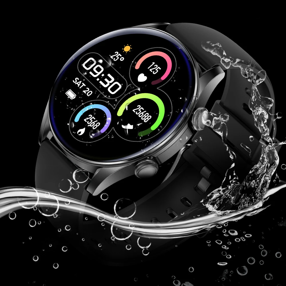 Cheapest Wholesale Round Waterproof Smart Watch With Camera Heart Rate Monitor Ip67 Waterproof Heart Rate Variability