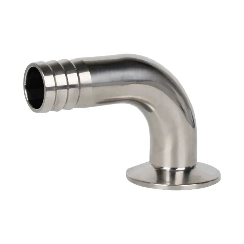 Yongda Sanitary Stainless Steel tri clamp Hose Barb fitting with elbow