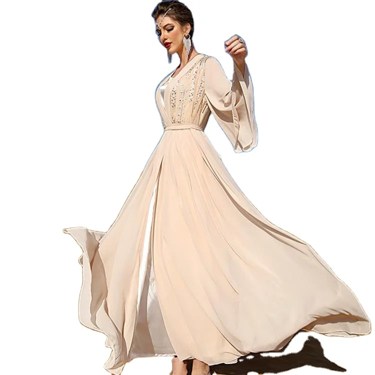 Chiffon Muslim Cardigan Woman muslim wom clothing 2022 wholesale islamic clothing muslim dress dubai