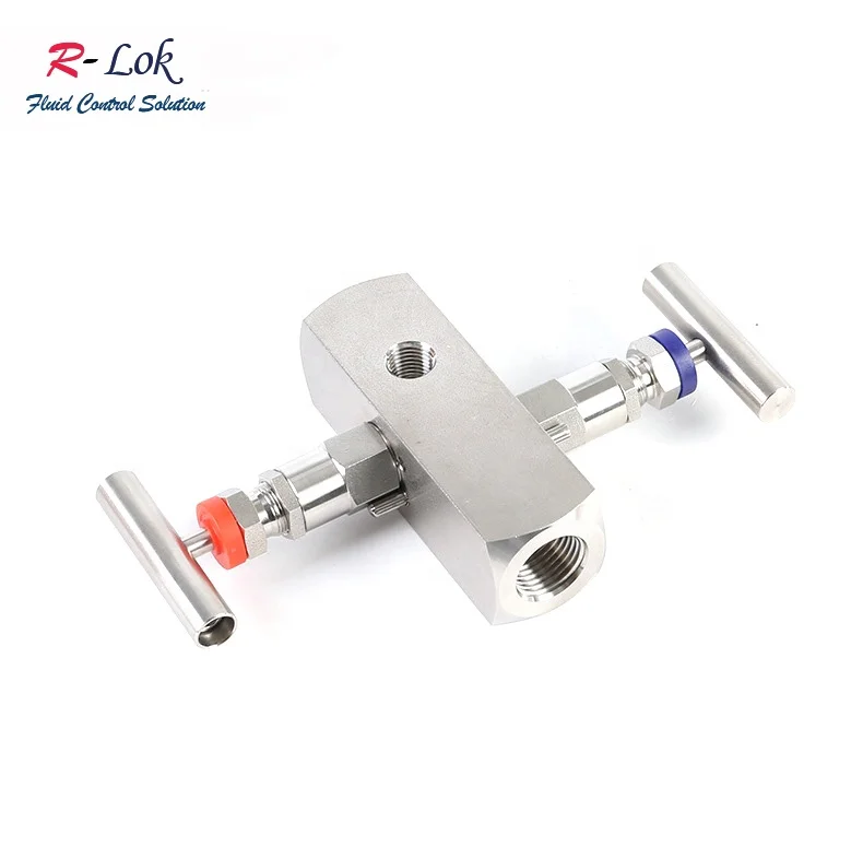Swagelok Double Block and bleed Valve Gas Flow Gauge Instrumentation Stainless Steel 2 Way Bleed