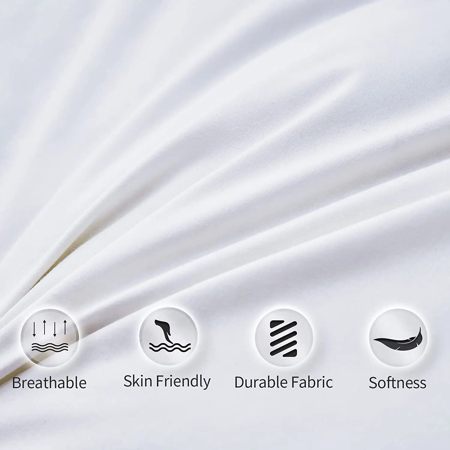 Goose Down Feather Pillows Standard size 2 Firm White Bed Pillow for bedroom