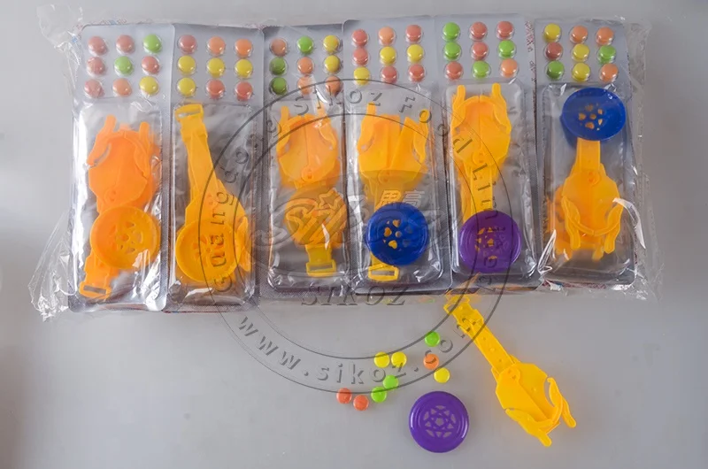 Plastic watch flying UFO  toy candy