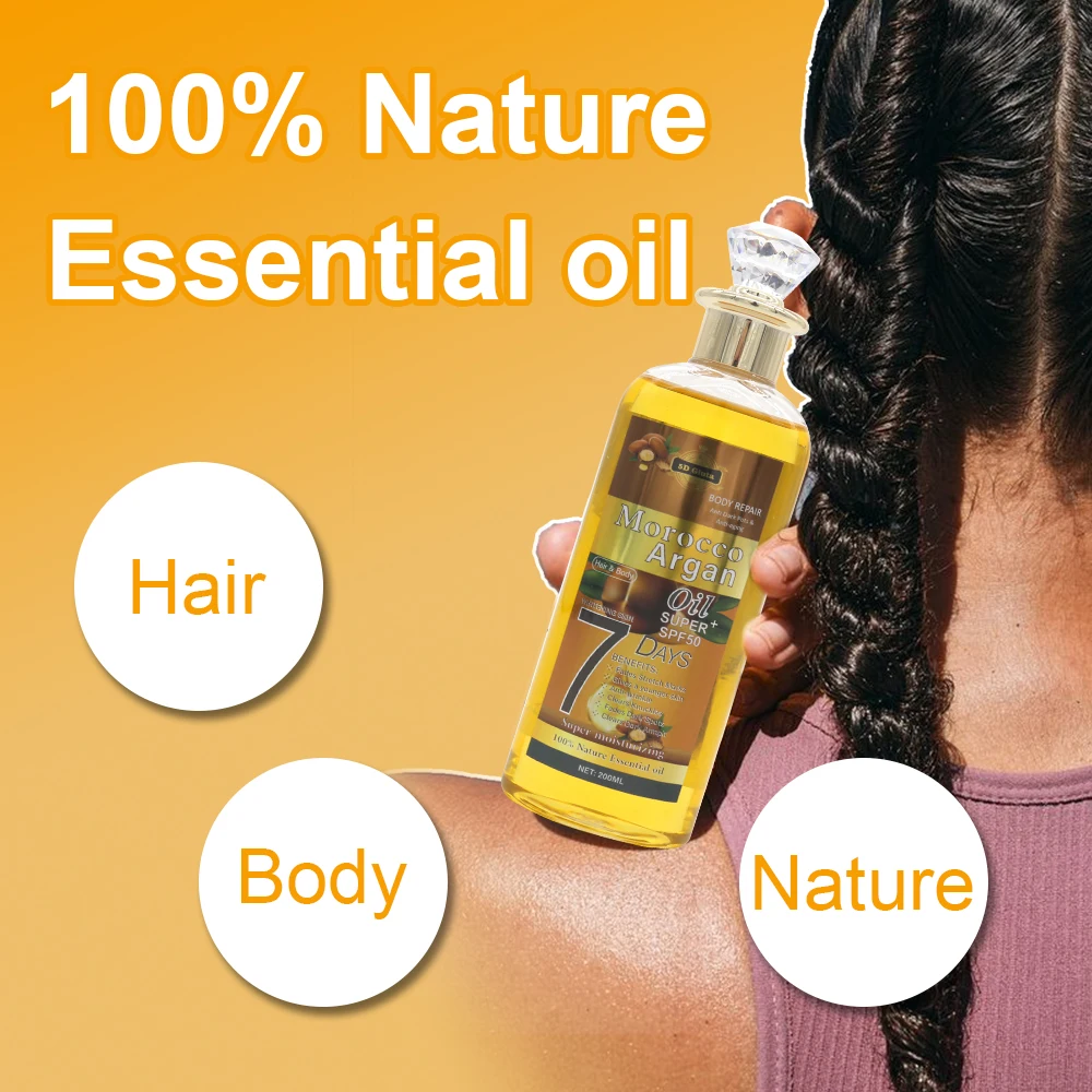 100% Nature Essential oil Cold Pressed Carrier Oil Moisturizing Fades Dark spots Face Skin Hair Growth Organic argan oil morocco