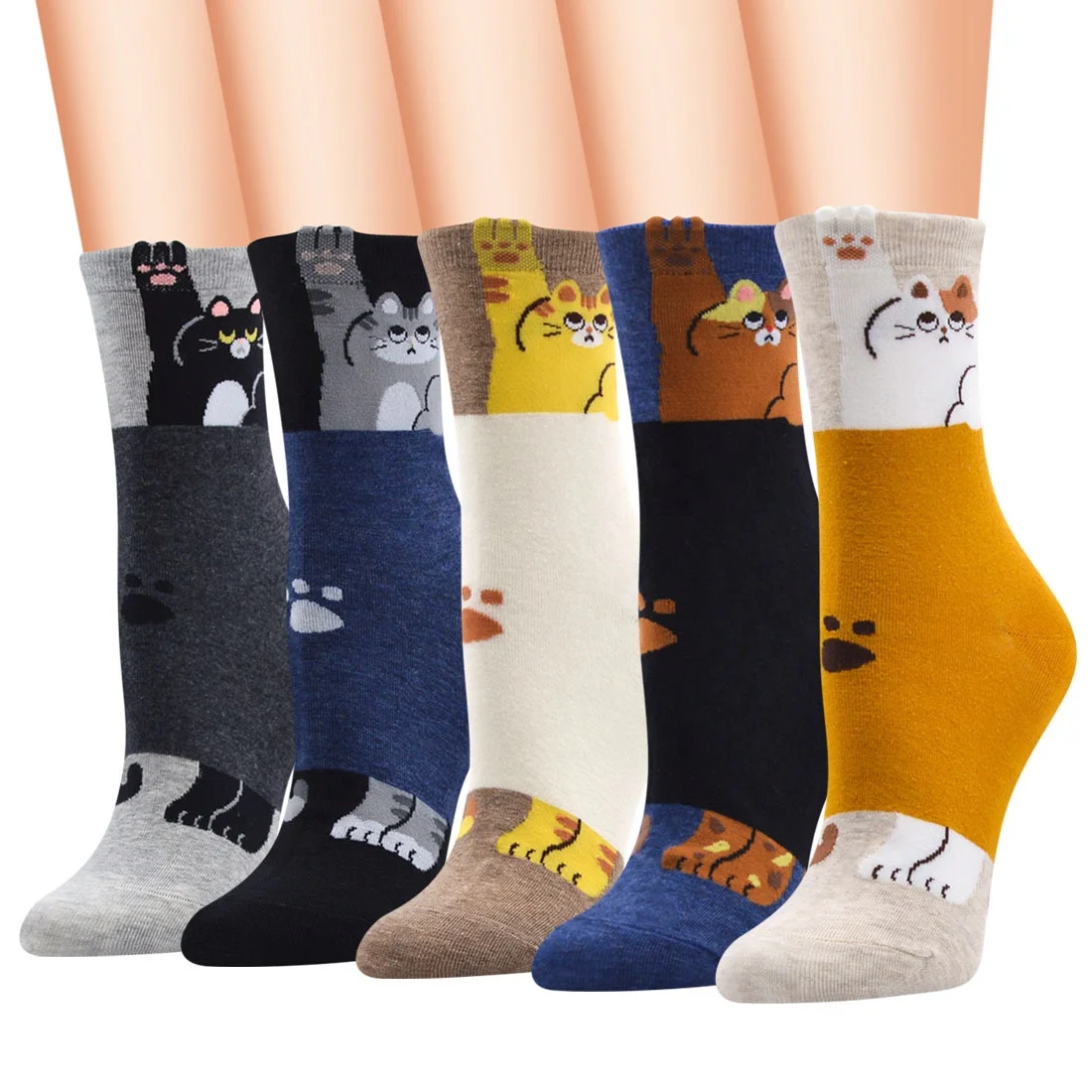 Cute Cartoon Garfield Women Cat Socks For Cat Lovers New cartoon Funny animal pattern socks