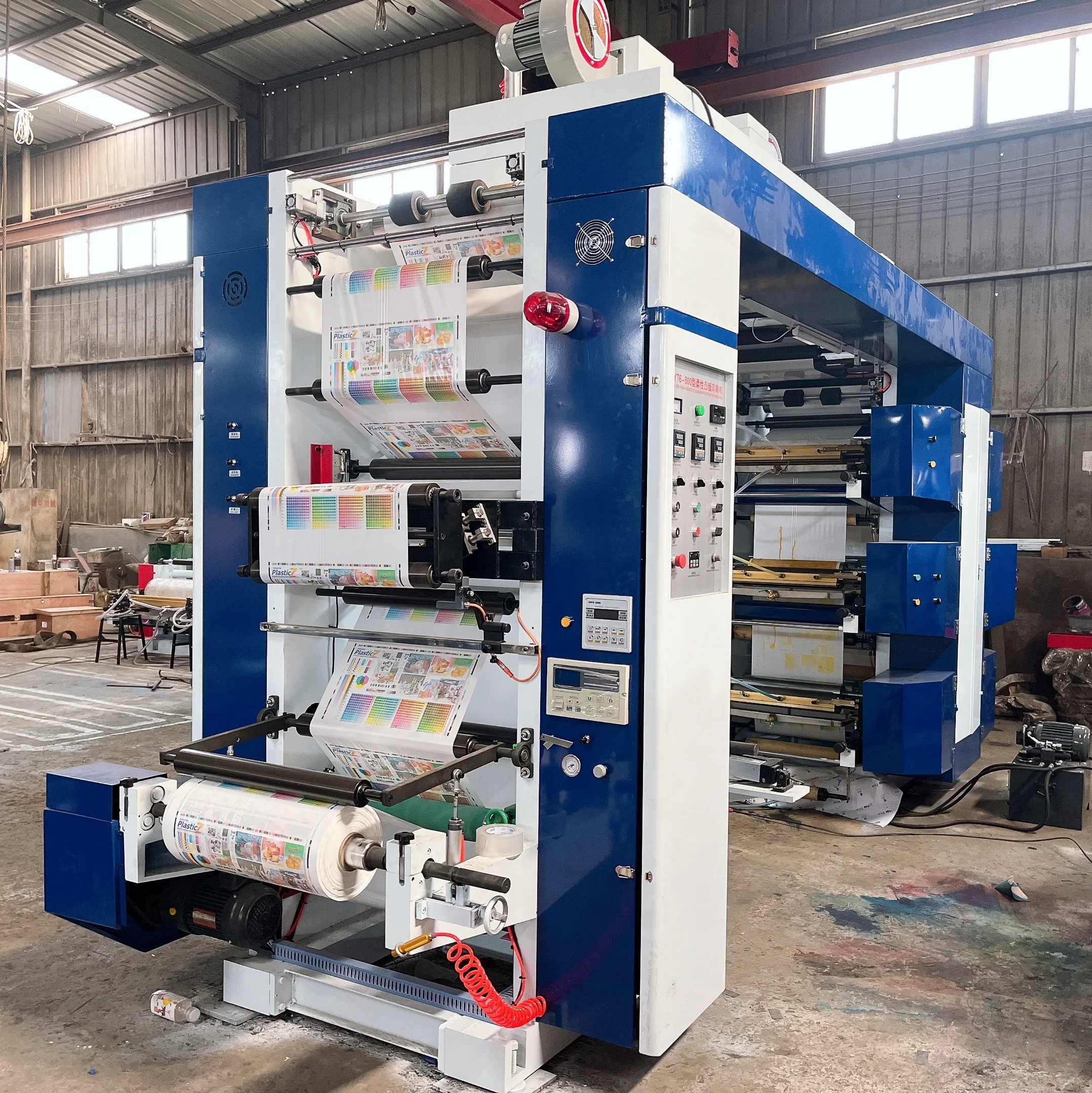 Low Price Automatic Flexo 6 Colour Plastic Film Roll Flexo Printing Machine Letterpress Printing Machine
