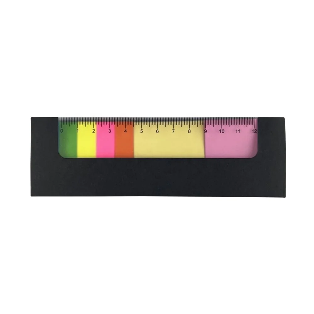 Cardboard Ruler Note Pad Contains Self-adhesive Note and Sticky Promotional Gifts MH017 Richard Ruler Sticky Note Pad in Stock