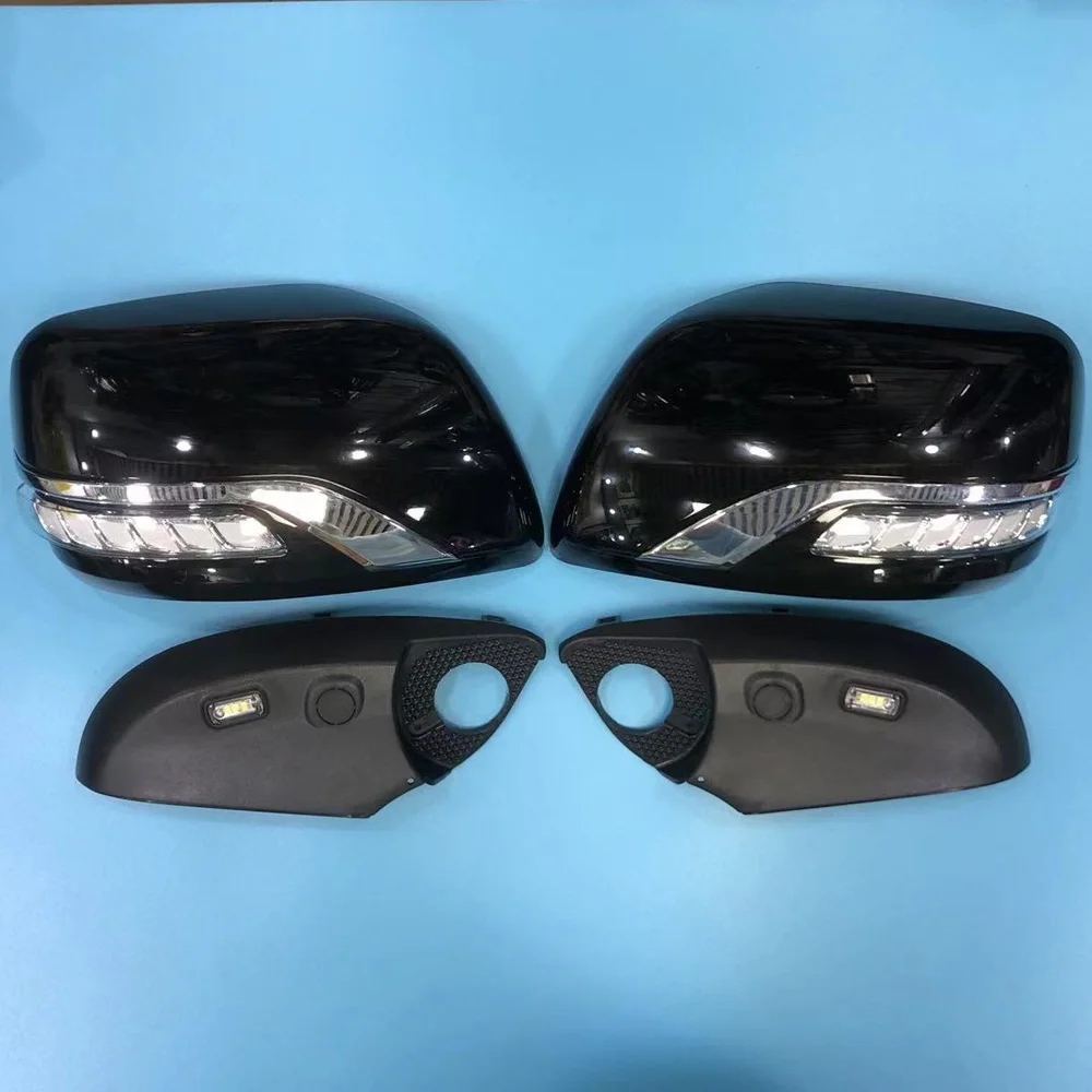 Rearview mirror running light  for TOYOTA LAND CRUISER 200 LED mirror cover with base  FJ200 2008-2015 upgrade to 2016--2019