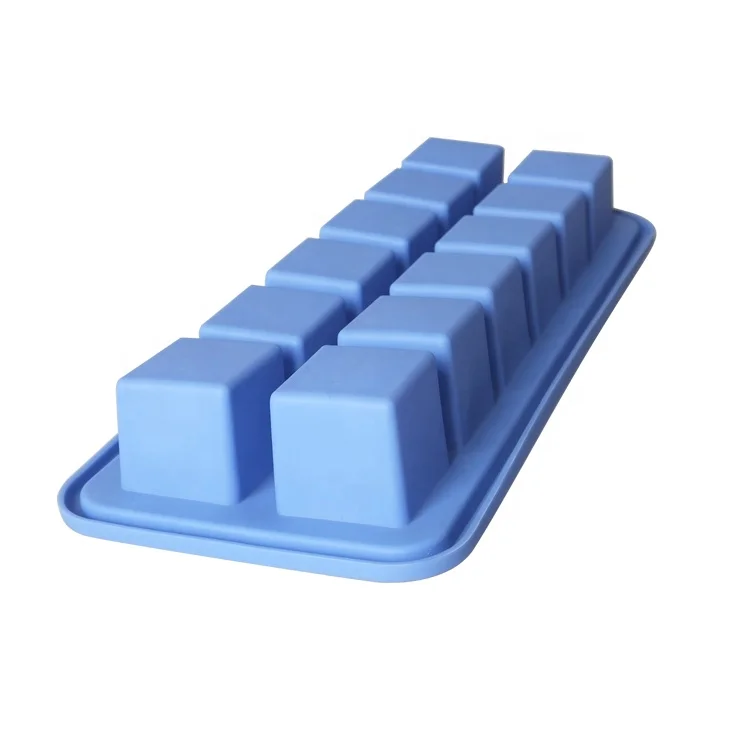 Odor Free Reusable 12 Cubes Silicone Ice Cube Tray Ice Mould Ice Maker