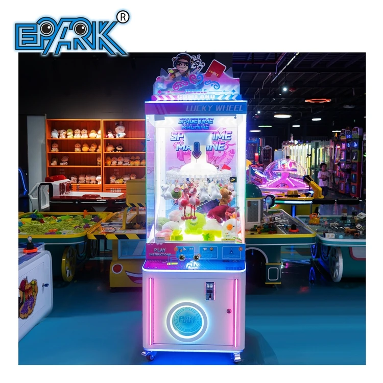 Top Quality Earn Money Coin Operated Lucky Wheel Clip Prize Game Machine Clamp Gift Game Machine Claw Machine