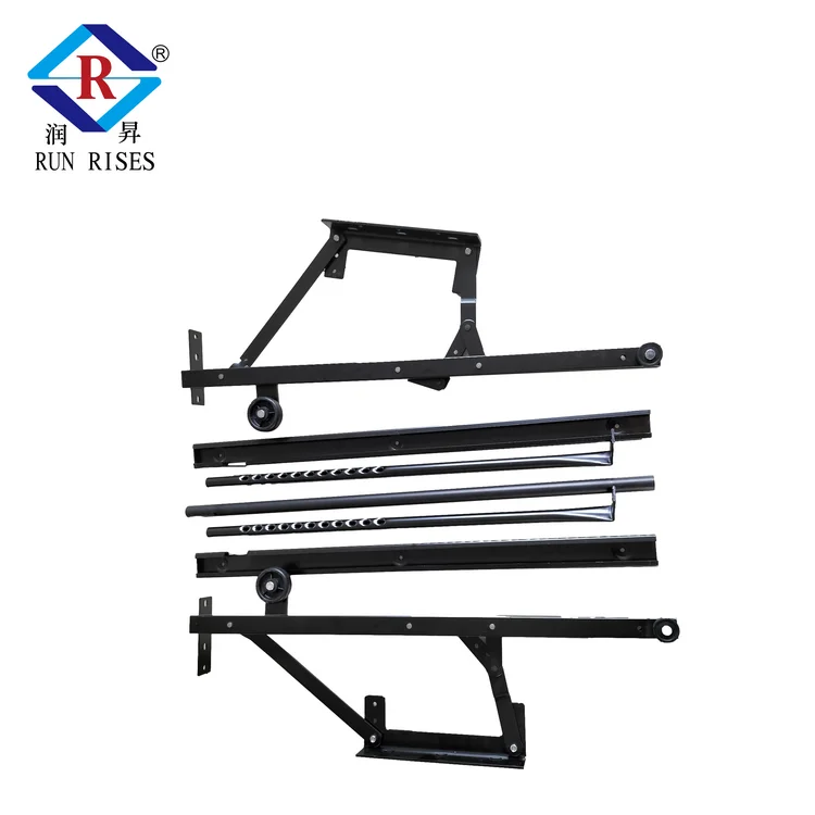 Sofa Accessories Furniture Hardware Metal Pull Out Sofa Bed Mechanism Black Folding Sofa Bed Lift Mechanism with Wheels