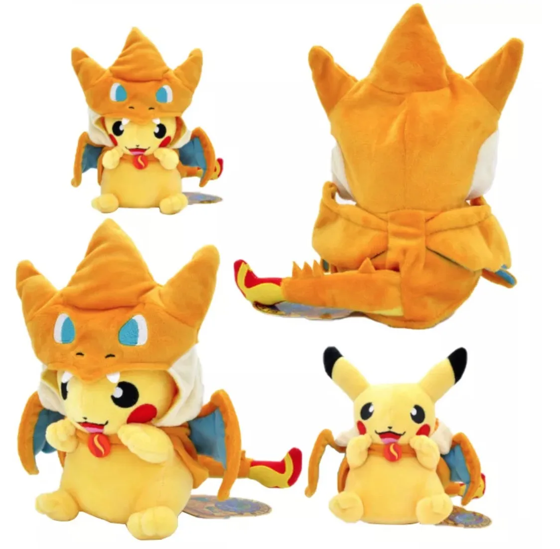 PP cotton stuffed toys in Stock Elf plush toy fire-breathing dragon cape plush doll