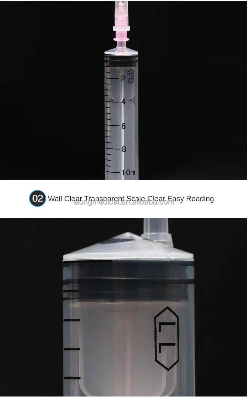 In Stock 1 Ml Hospital Filler Feeding Disposable Needle Injection Syringe